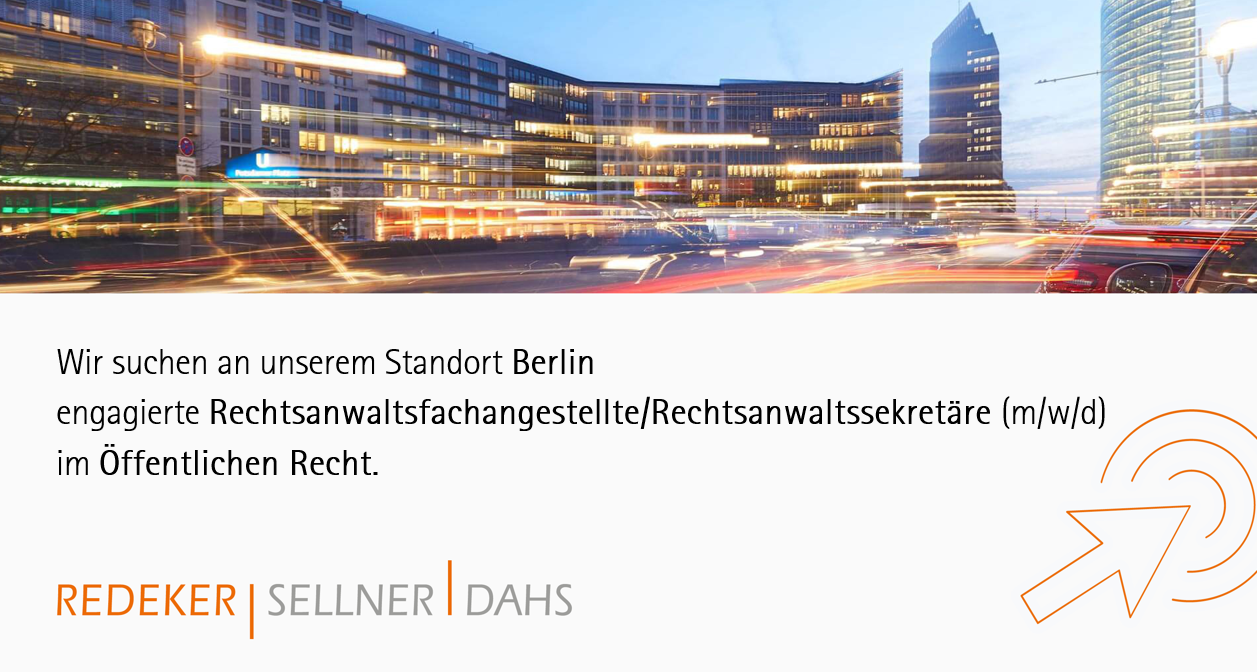 Rechtsanwaltsfachangestellte(r)/Rechtsanwaltssekretär(in) (m/w/d