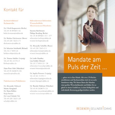 Mandate am Puls der Zeit [de]