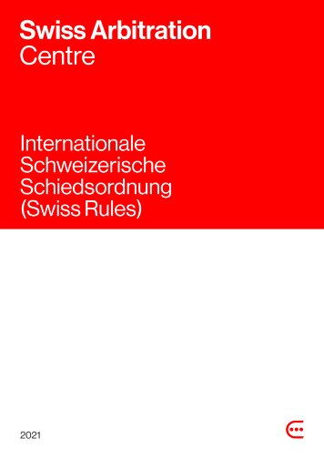 Schweizerische Schiedsordnung